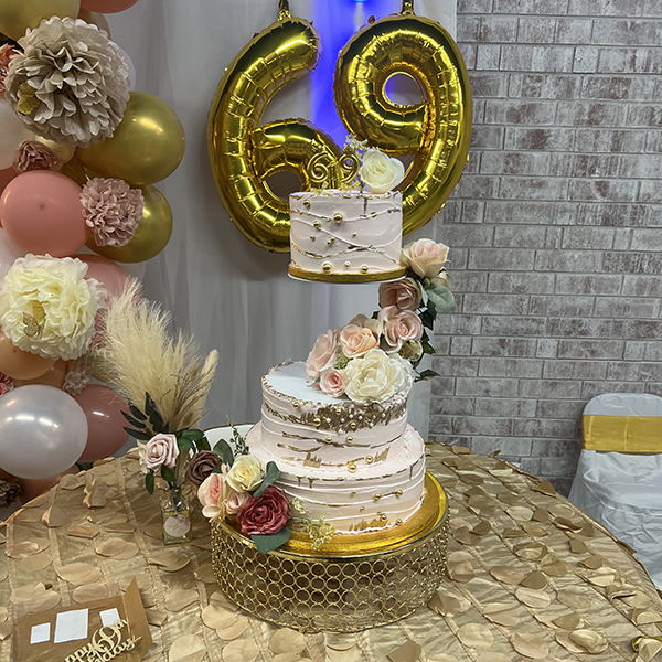 Image of a birthday cake at Flamingo birthday party venue Greensboro, NC